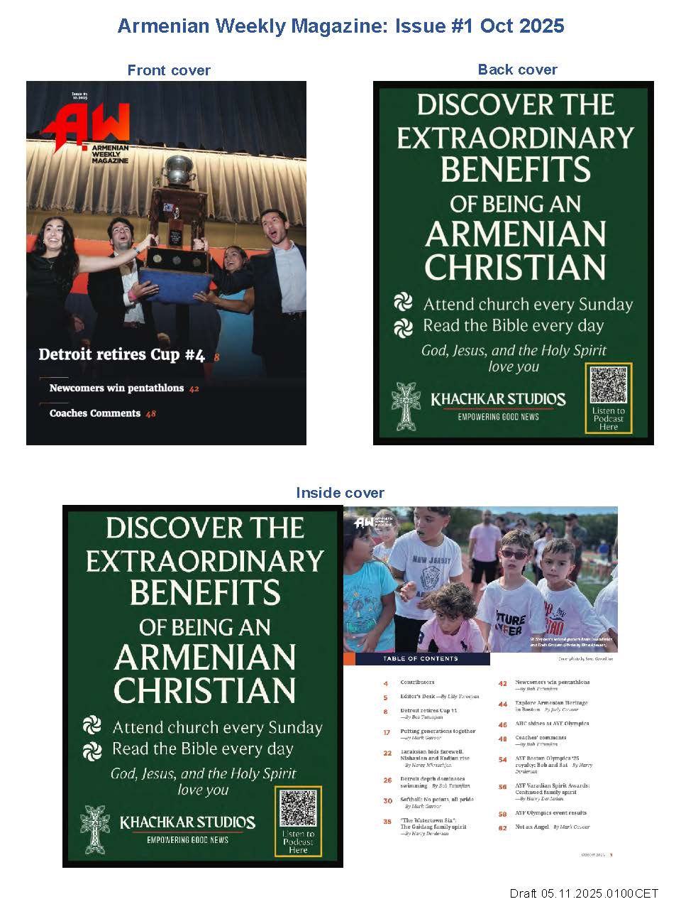 Armenian Weekly Magazine: Issue #1 Oct 2025