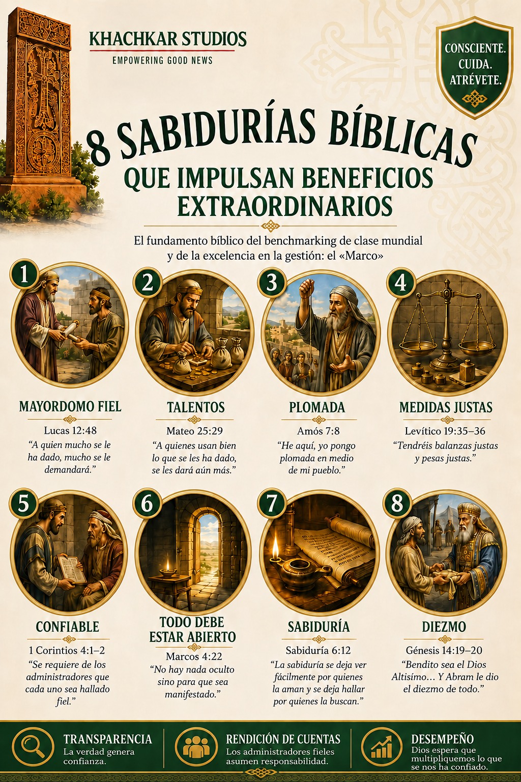 8 Biblical Wisdoms Empowering the Extraordinary BENEFITS Posters