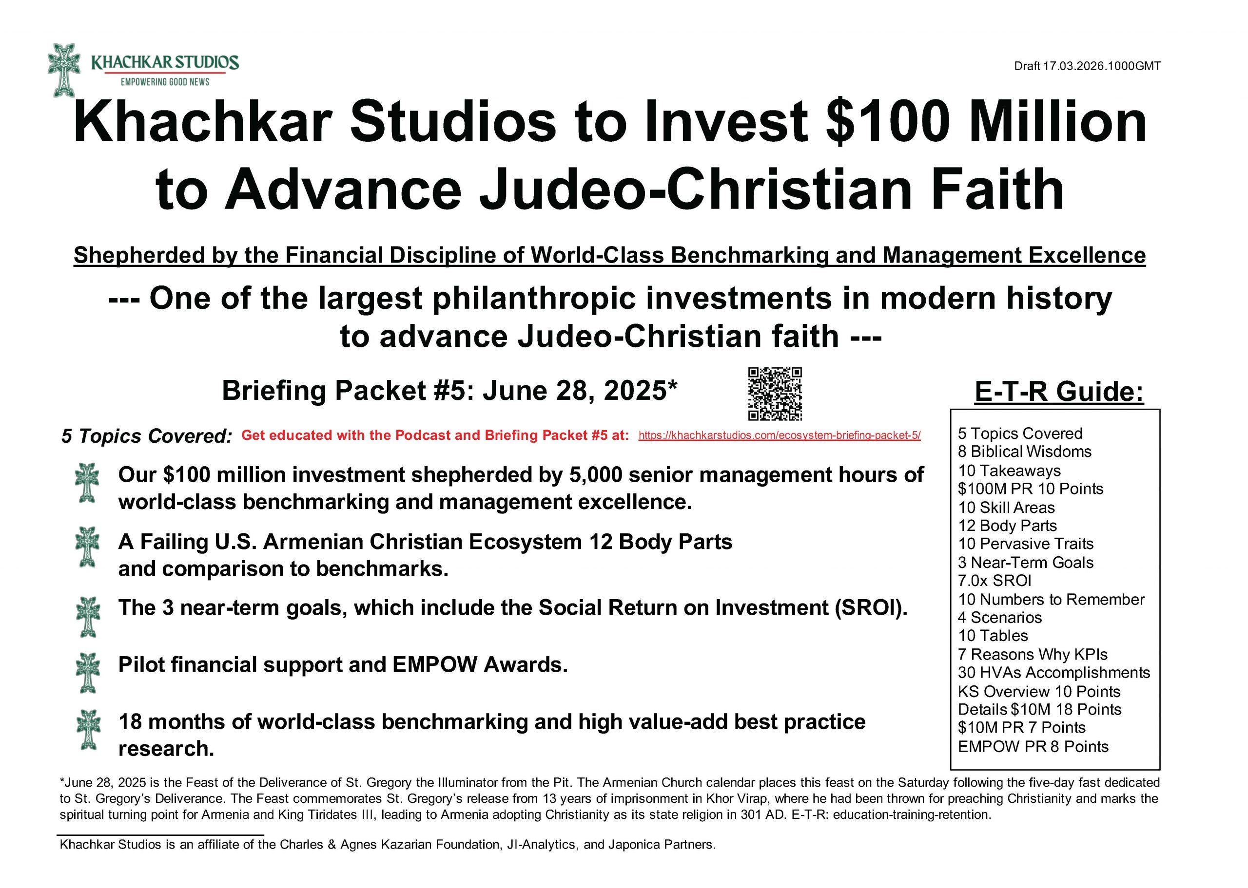 Briefing Packet #5 – $100M to Advance Faith: PDF